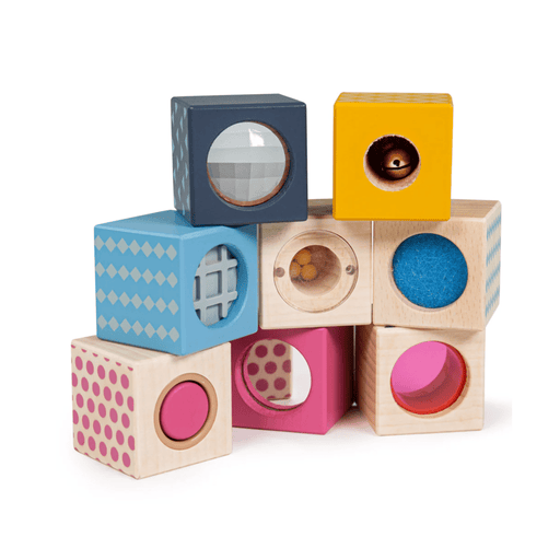 Bigjigs Toys FSC Wooden Sensory Blocks - Hello Charlie