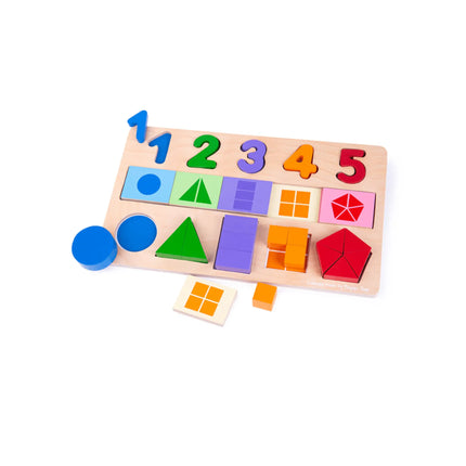 Bigjigs Toys My First Fractions Puzzle-BigJigs-Hello Charlie