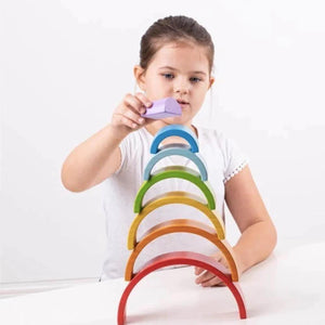 Bigjigs Toys Wooden Stacking Rainbow - Large--Hello-Charlie