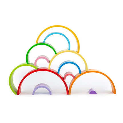 Bigjigs Toys Wooden Stacking Rainbow - Large-BigJigs-Hello Charlie