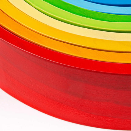 Bigjigs Toys Wooden Stacking Rainbow - Large-BigJigs-Hello Charlie