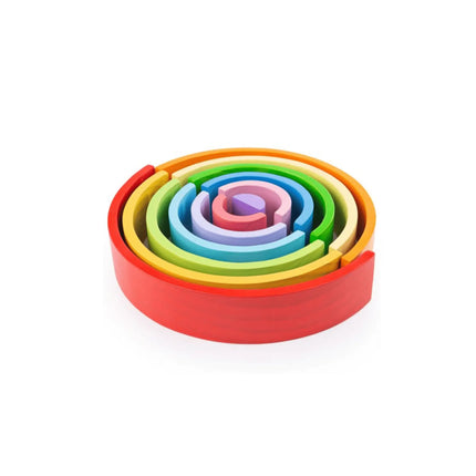 Bigjigs Toys Wooden Stacking Rainbow - Large-BigJigs-Hello Charlie
