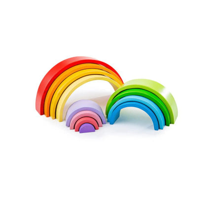 Bigjigs Toys Wooden Stacking Rainbow - Large-BigJigs-Hello Charlie