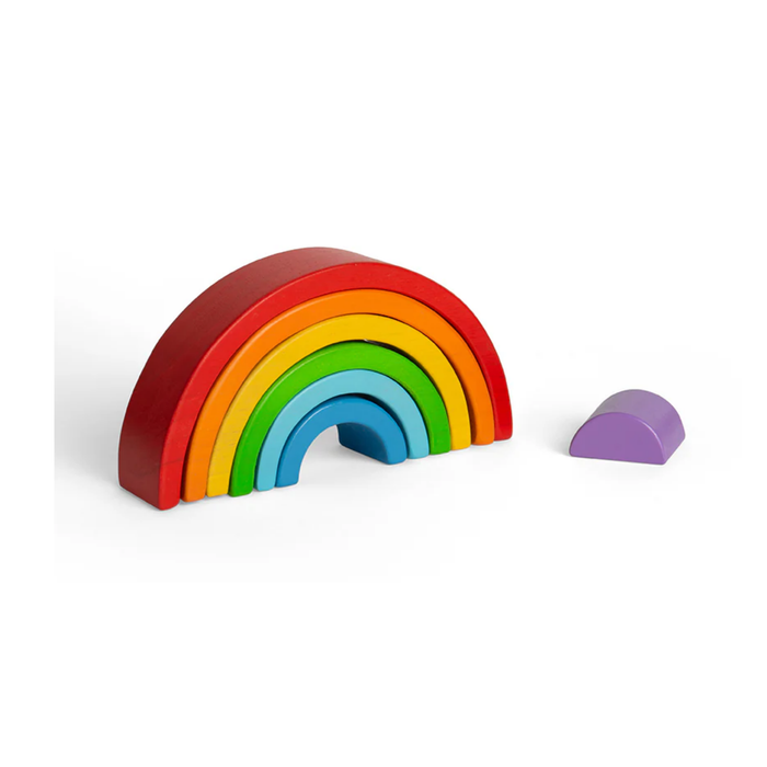 Bigjigs Toys Wooden Stacking Rainbow - Small--Hello-Charlie