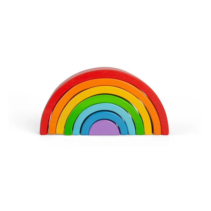 Bigjigs Toys Wooden Stacking Rainbow - Small--Hello-Charlie