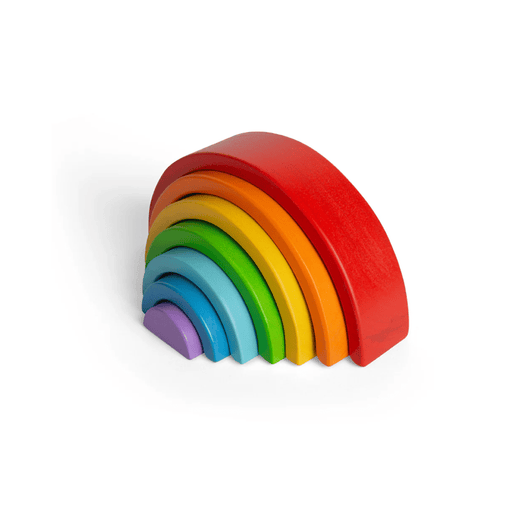 Bigjigs Toys Wooden Stacking Rainbow - Small - Hello Charlie