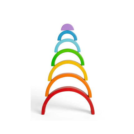 Bigjigs Toys Wooden Stacking Rainbow - Small-BigJigs-Hello Charlie