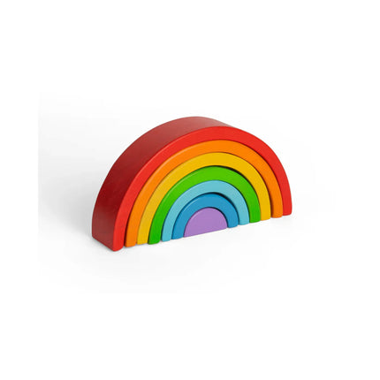Bigjigs Toys Wooden Stacking Rainbow - Small-BigJigs-Hello Charlie