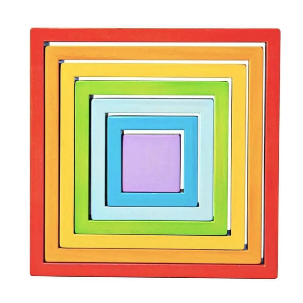 Bigjigs Toys Wooden Stacking Squares--Hello-Charlie