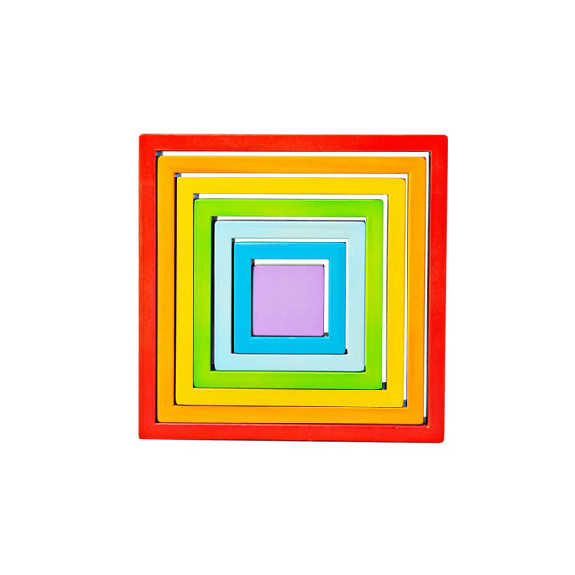 Bigjigs Toys Wooden Stacking Squares-BigJigs-Hello Charlie
