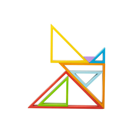 Bigjigs Toys Wooden Stacking Triangles-BigJigs-Hello Charlie