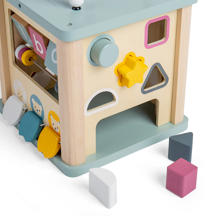 Bigjigs Wooden Activity Cube--Hello-Charlie