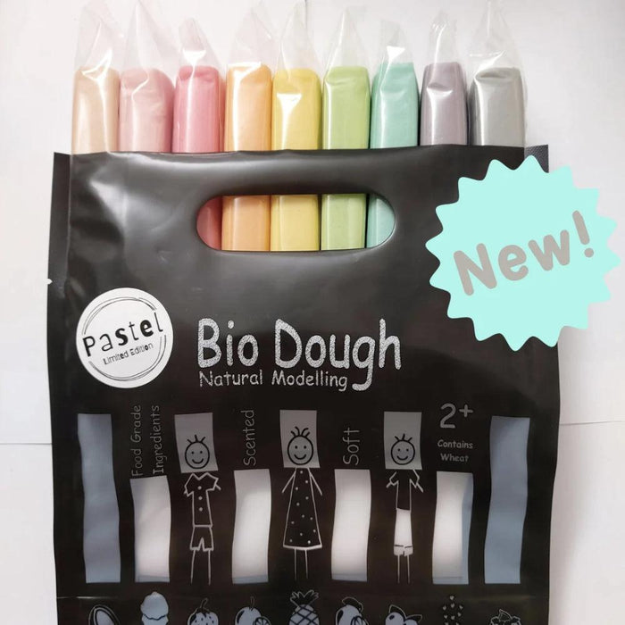 Bio Dough Natural & Non Toxic Play Dough - Rainbow Pastel Limited Edition - Hello Charlie