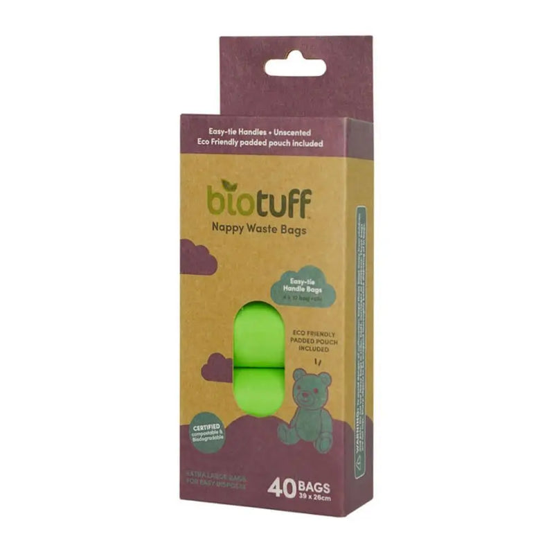 Biotuff Biodegradable Nappy Bags-Biotuff-Nappy Bags & Dispenser -Hello Charlie