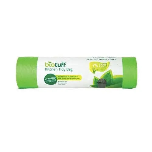 Biotuff Compostable Bin Liners Small 8L-Biotuff-75 bags-Hello Charlie