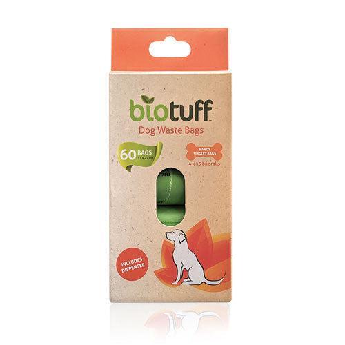 Biotuff Dog Waste Bags & Dispenser - 60 bags - Hello Charlie