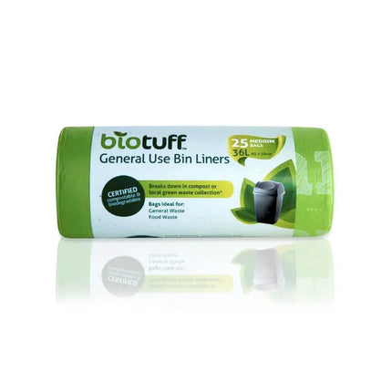 Biotuff General Use Bin Liners Medium 36L - 25 bags-Biotuff-Hello Charlie