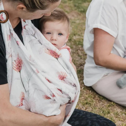 BodyICE Woman Nursing Cover & Burping Cloth Set-BodyICE-Leaf-Hello Charlie