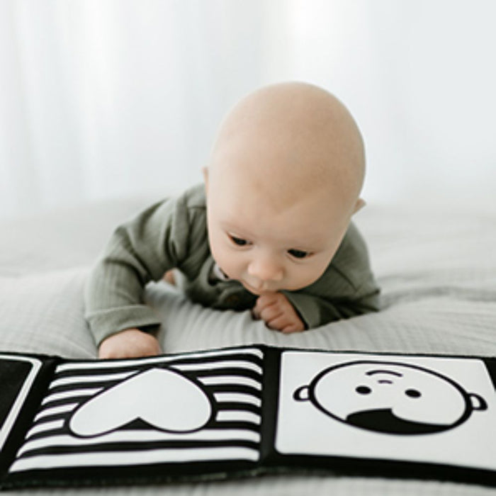 Books for Newborns - Faces for Baby Cloth Book - Hello Charlie