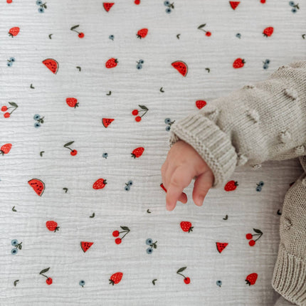 Fitted Cot Sheet - Sweet Pickings