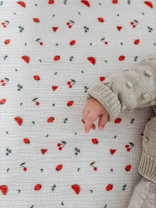 Fitted Cot Sheet - Sweet Pickings