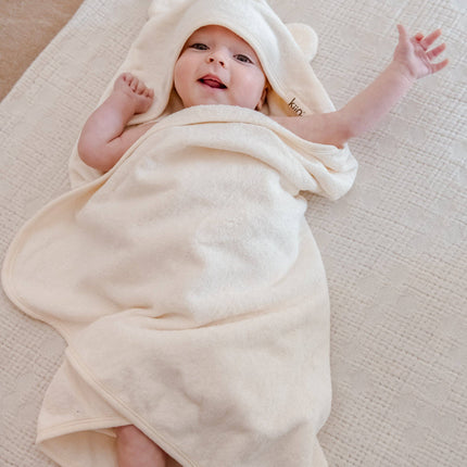 Kiin Baby Hooded Towel: Ivory