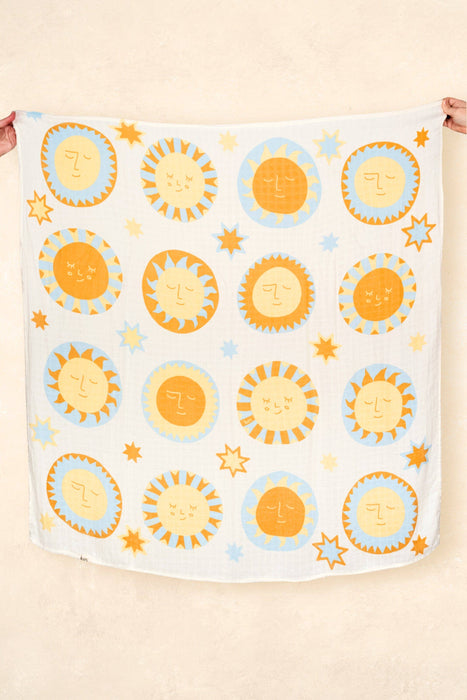 Organic Muslin Swaddle - Sunny Day (Limited Edition): Sunny Day
