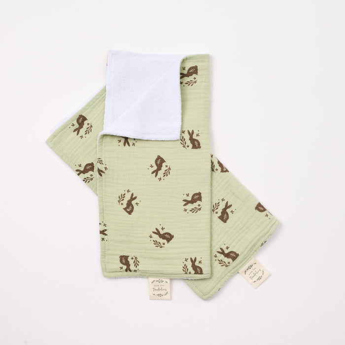 Wash Cloth Set of 2 Meadow print