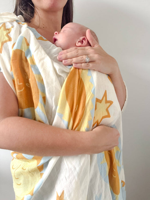 Organic Muslin Swaddle - Sunny Day (Limited Edition): Sunny Day