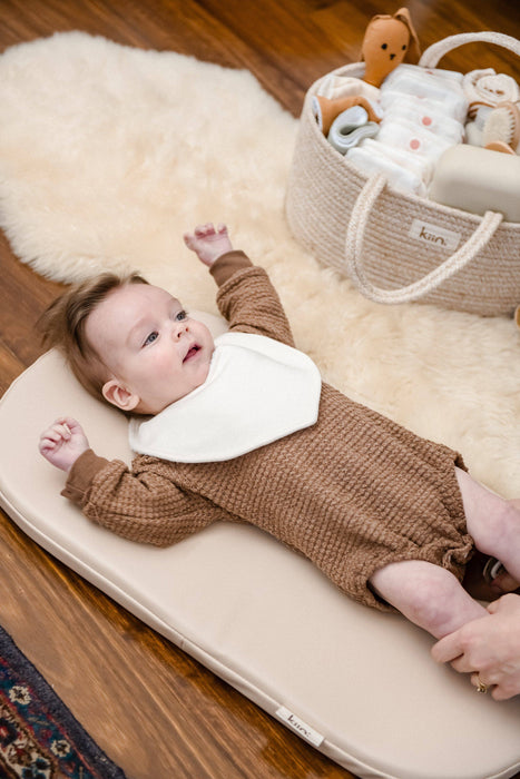 Bamboo Cotton Dribble Bib: Bloom