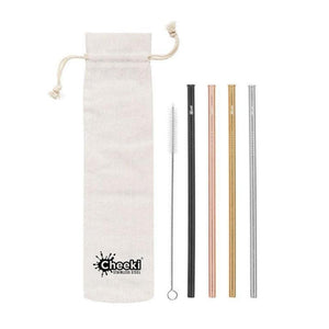 Cheeki Coloured Stainless Steel Straws - Straight--Hello-Charlie