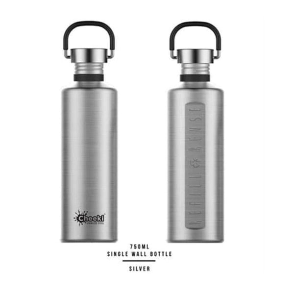 Cheeki Water Bottles 750ml - Silver--Hello-Charlie