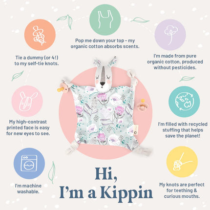 Kippins Organic Cotton Baby Comforter - Coco-Kippins-Hello Charlie