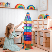 Connetix Creative Pack 102 Pcs Magnetic Tiles - Rainbow-Connetix-Hello Charlie