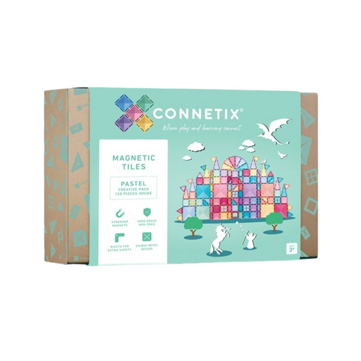 Connetix Creative Pack 120 Pcs Magnetic Tiles - Pastel-Hello-Charlie