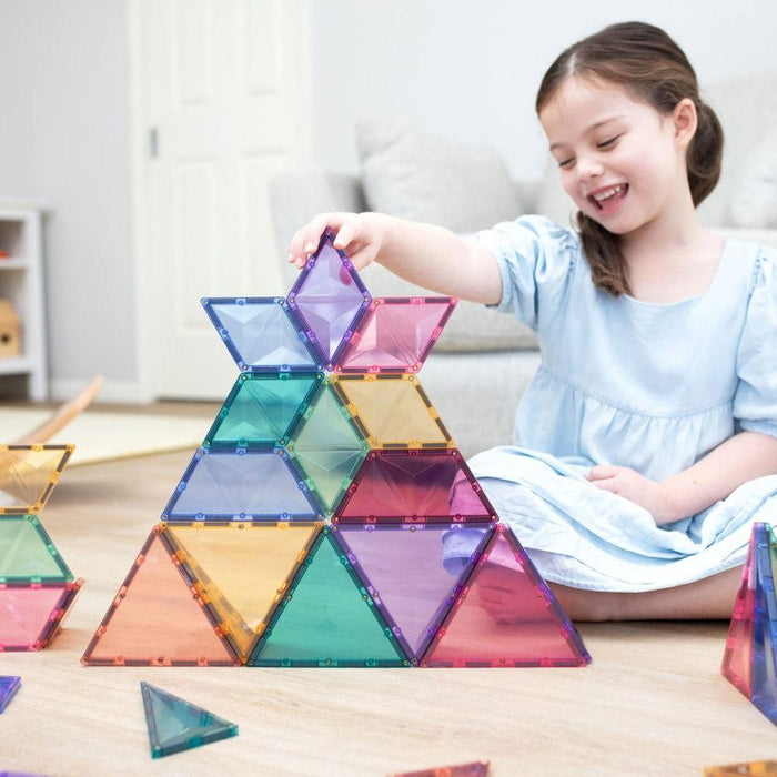 Connetix Expansion Pack 48 Pcs Magnetic Tile Shapes - Pastel - Hello Charlie