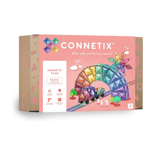 Connetix Mega Pack 202 Pcs Magnetic Tiles - Pastel-Hello-Charlie