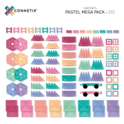 Connetix Mega Pack 202 Pcs Magnetic Tiles - Pastel-Connetix-Hello Charlie