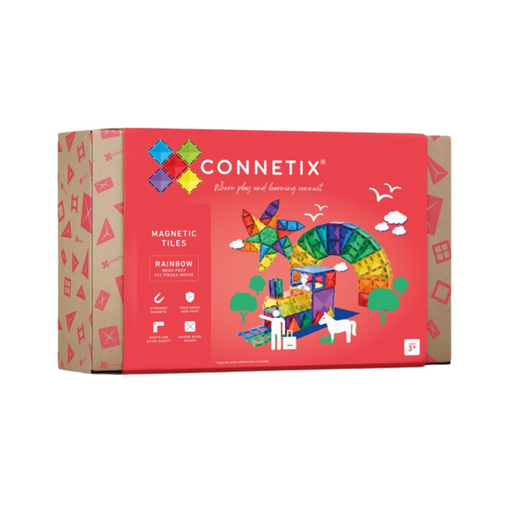 Connetix Mega Pack 212 Pcs Magnetic Tiles - Rainbow-Hello-Charlie