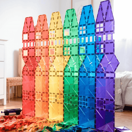 Connetix Mega Pack 212 Pcs Magnetic Tiles - Rainbow-Connetix-Hello Charlie