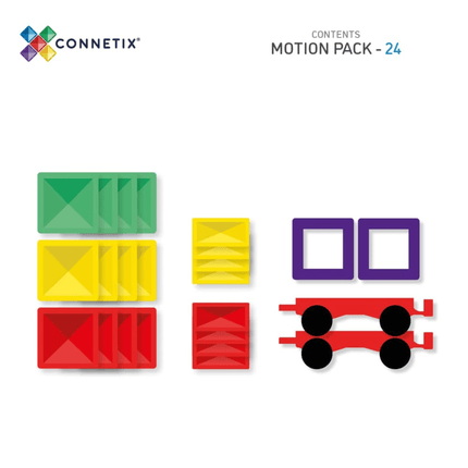 Connetix Motion Pack - 24 pcs Rainbow-Hello-Charlie