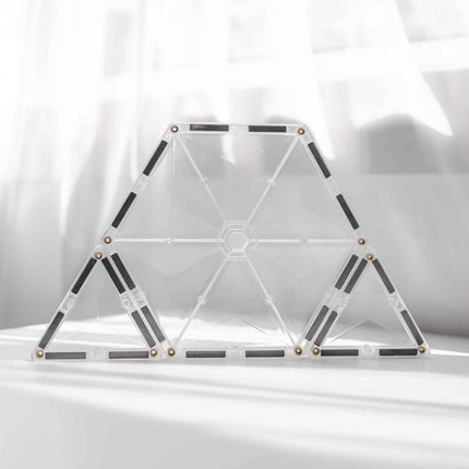 Connetix Starter Pack 34 Pcs Magnetic Tiles - Clear-Connetix-Hello Charlie