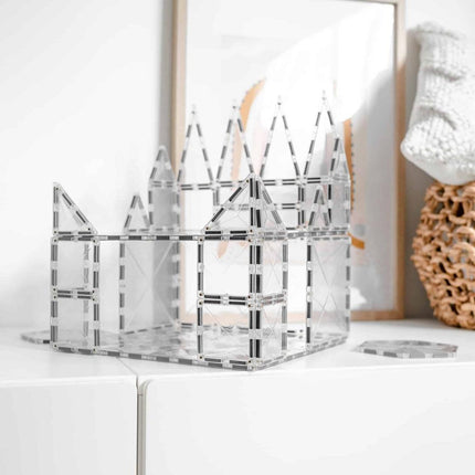 Connetix Starter Pack 34 Pcs Magnetic Tiles - Clear-Connetix-Hello Charlie