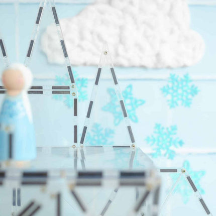 Connetix Starter Pack 34 Pcs Magnetic Tiles - Clear-Connetix-Hello Charlie