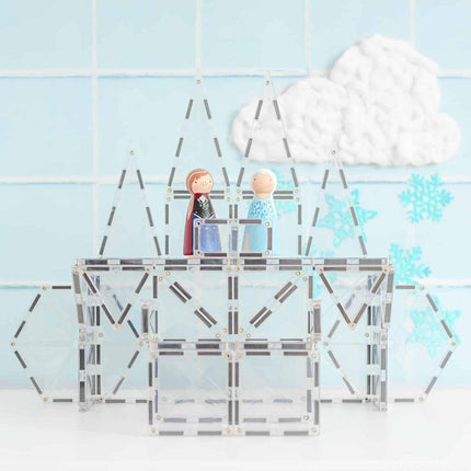 Connetix Starter Pack 34 Pcs Magnetic Tiles - Clear-Connetix-Hello Charlie
