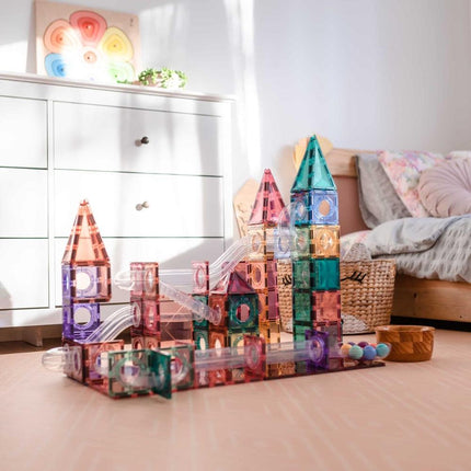 Connetix Tiles Ball Run Magnetic - 106 pcs Pack - Pastel-Connetix-Hello Charlie