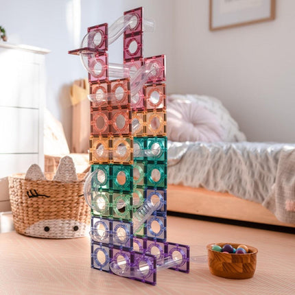 Connetix Tiles Ball Run Magnetic - 106 pcs Pack - Pastel-Connetix-Hello Charlie
