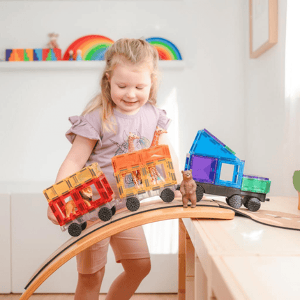 Connetix Transport Pack 50 Pcs Magnetic Tiles - Rainbow-Connetix-Hello Charlie