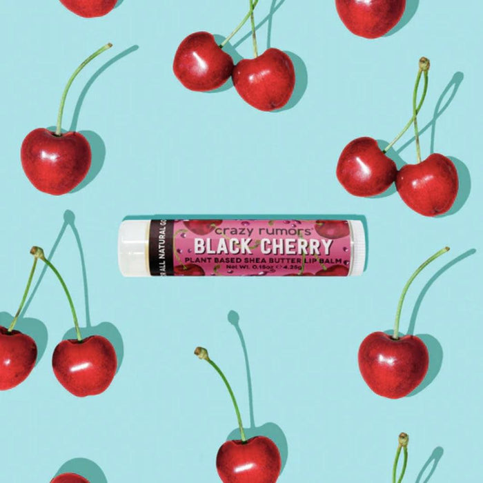 Crazy Rumors Lip Balm with Shea Butter - Black Cherry - Hello Charlie