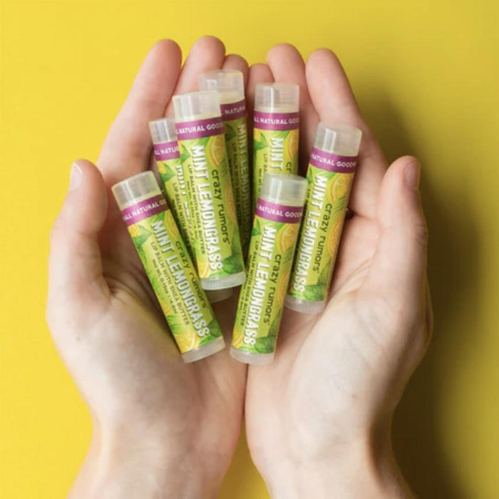 Crazy Rumors Lip Balm with Shea Butter - Mint Lemongrass - Hello Charlie